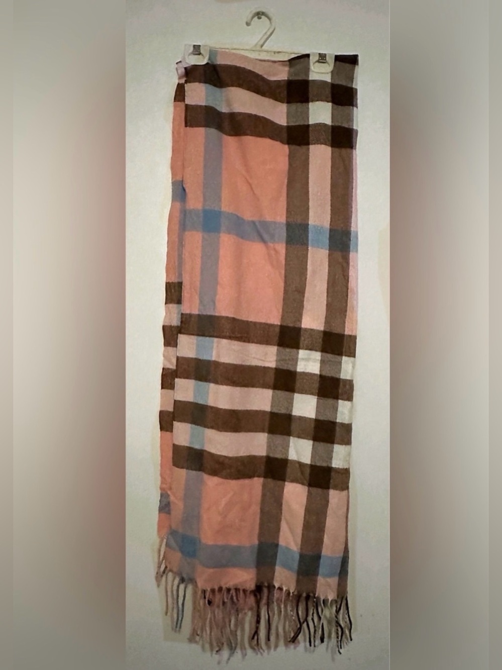 Plaid Pink Scarf